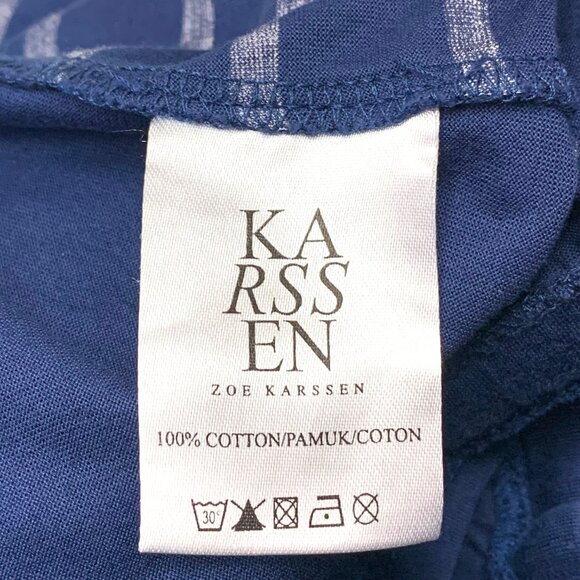 Zoe Karssen Navy Blue Striped Drawstring Jogger Jumpsuit - Picture 4 of 10